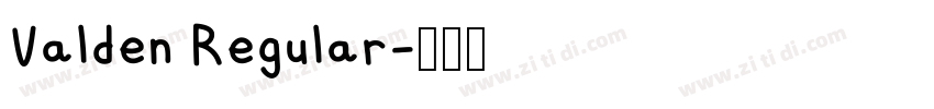 Valden Regular字体转换